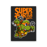 Super Mikey Bros - Canvas Print