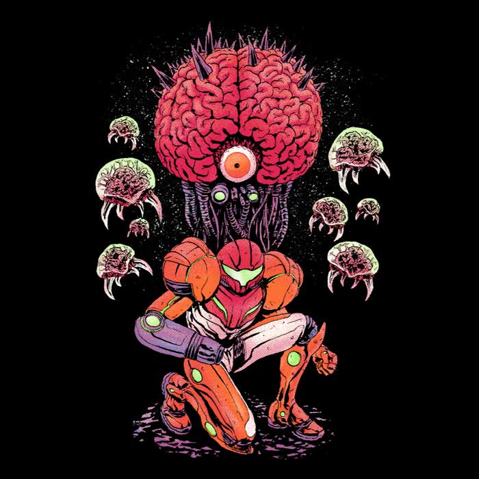 Super Mother Brain - Shower Curtain