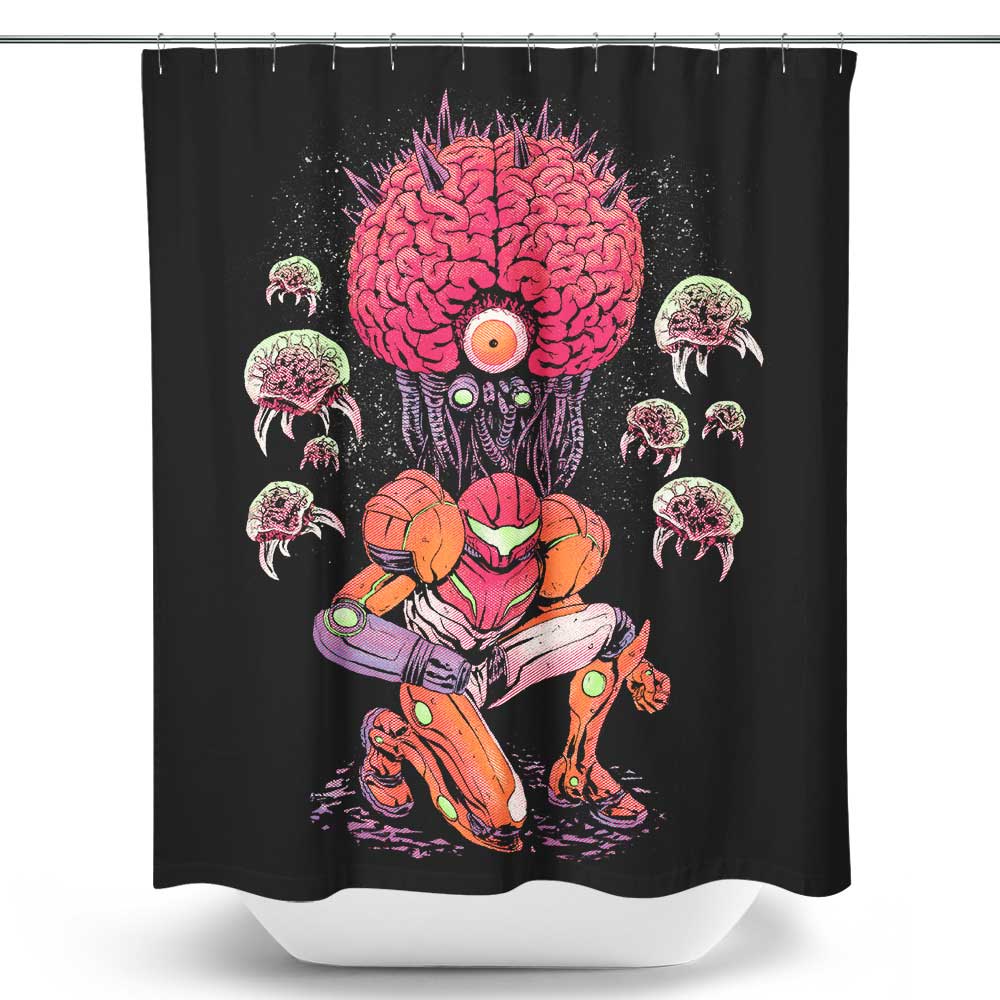 Super Mother Brain - Shower Curtain