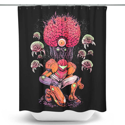 Super Mother Brain - Shower Curtain