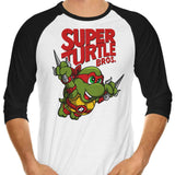 Super Raph Bros - 3/4 Sleeve Raglan T-Shirt