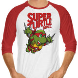 Super Raph Bros - 3/4 Sleeve Raglan T-Shirt