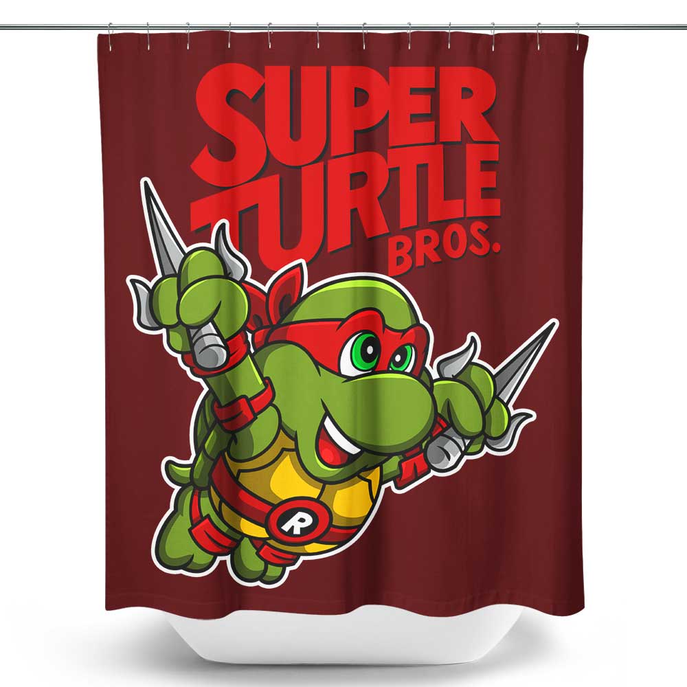 Super Raph Bros - Shower Curtain