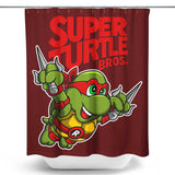 Super Raph Bros - Shower Curtain