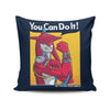 Supportive Shark Man - Throw Pillow