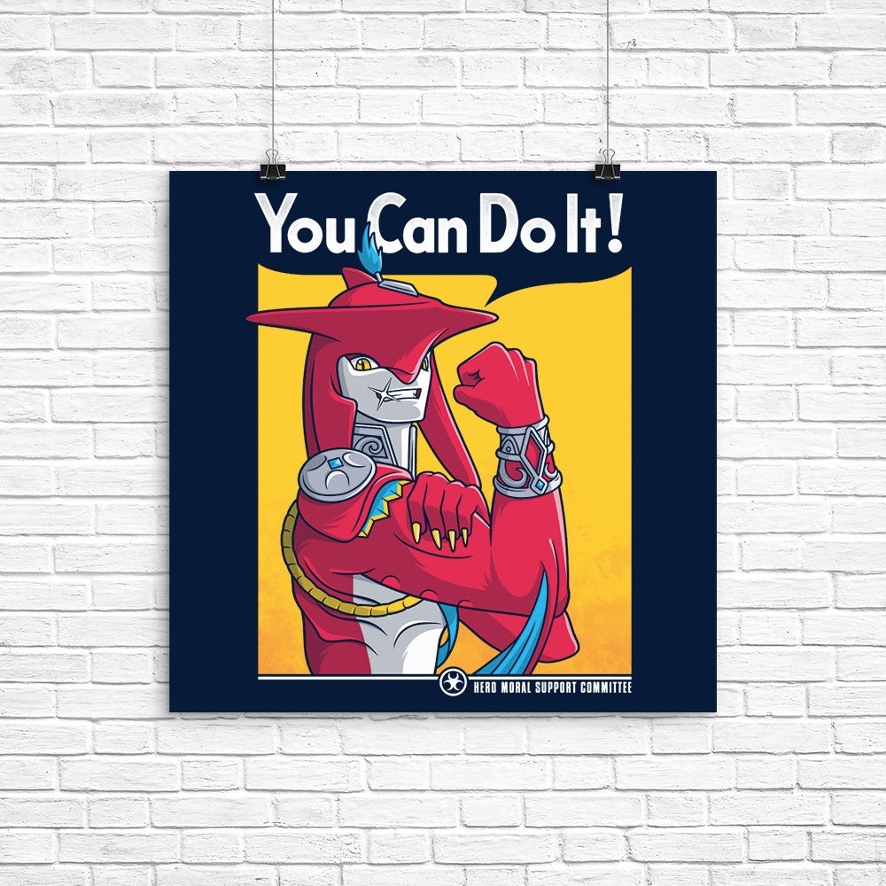 Supportive Shark Man - Poster