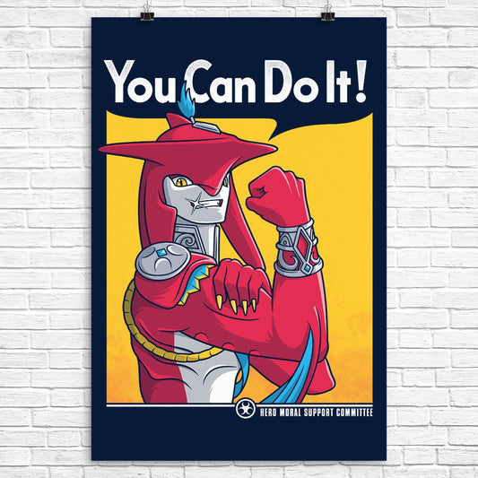 Supportive Shark Man - Poster