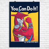 Supportive Shark Man - Poster