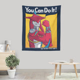 Supportive Shark Man - Wall Tapestry