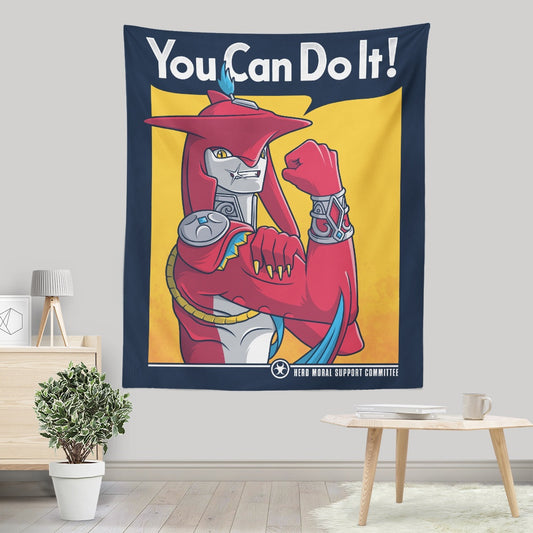 Supportive Shark Man - Wall Tapestry