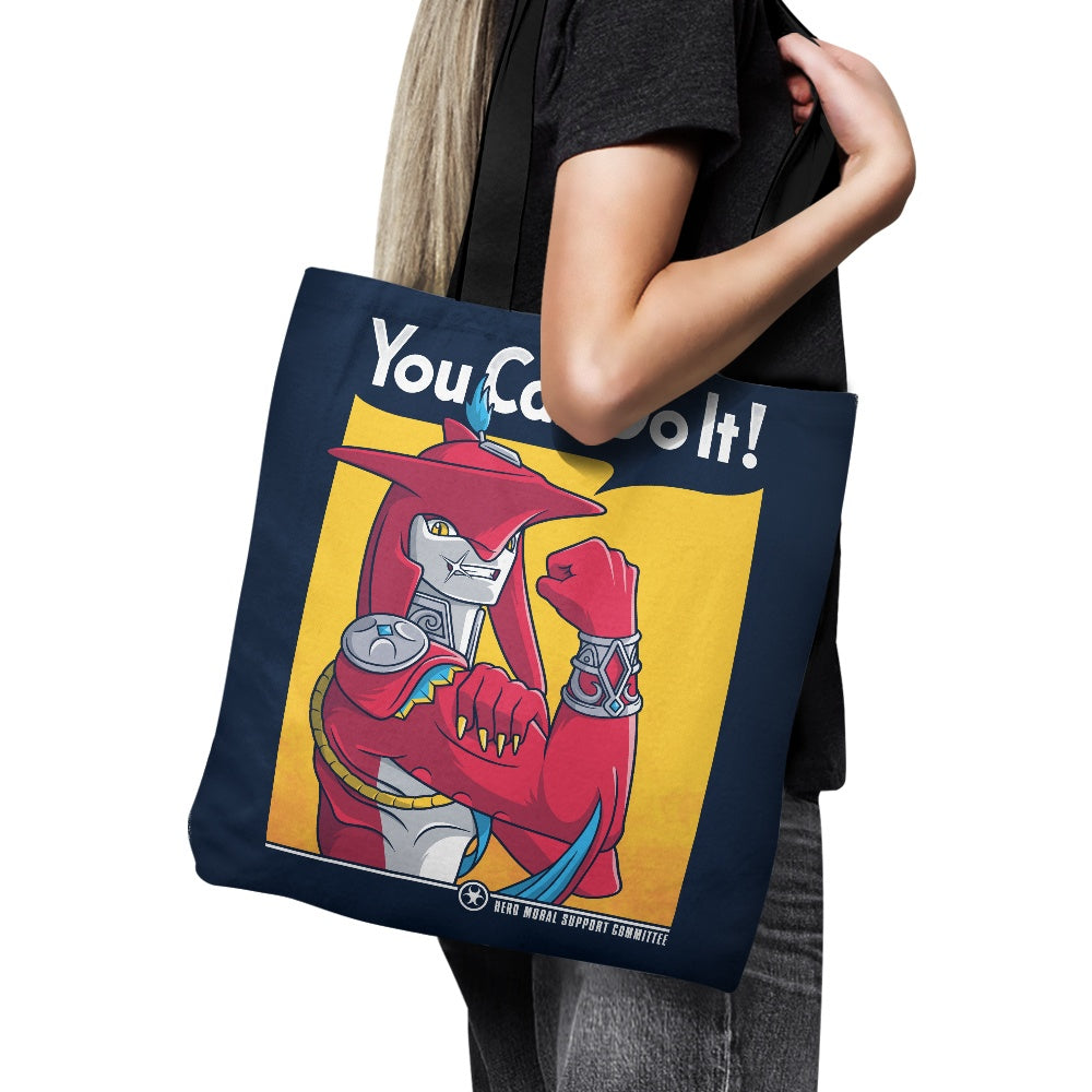 Supportive Shark Man - Tote Bag