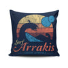 Surf Arrakis - Throw Pillow