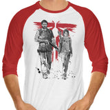Survivors Sumi-e - 3/4 Sleeve Raglan T-Shirt