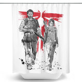 Survivors Sumi-e - Shower Curtain