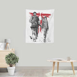 Survivors Sumi-e - Wall Tapestry
