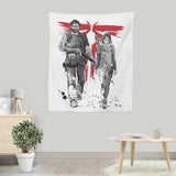 Survivors Sumi-e - Wall Tapestry