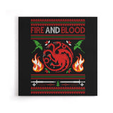 Sweater of Dragons - Canvas Print