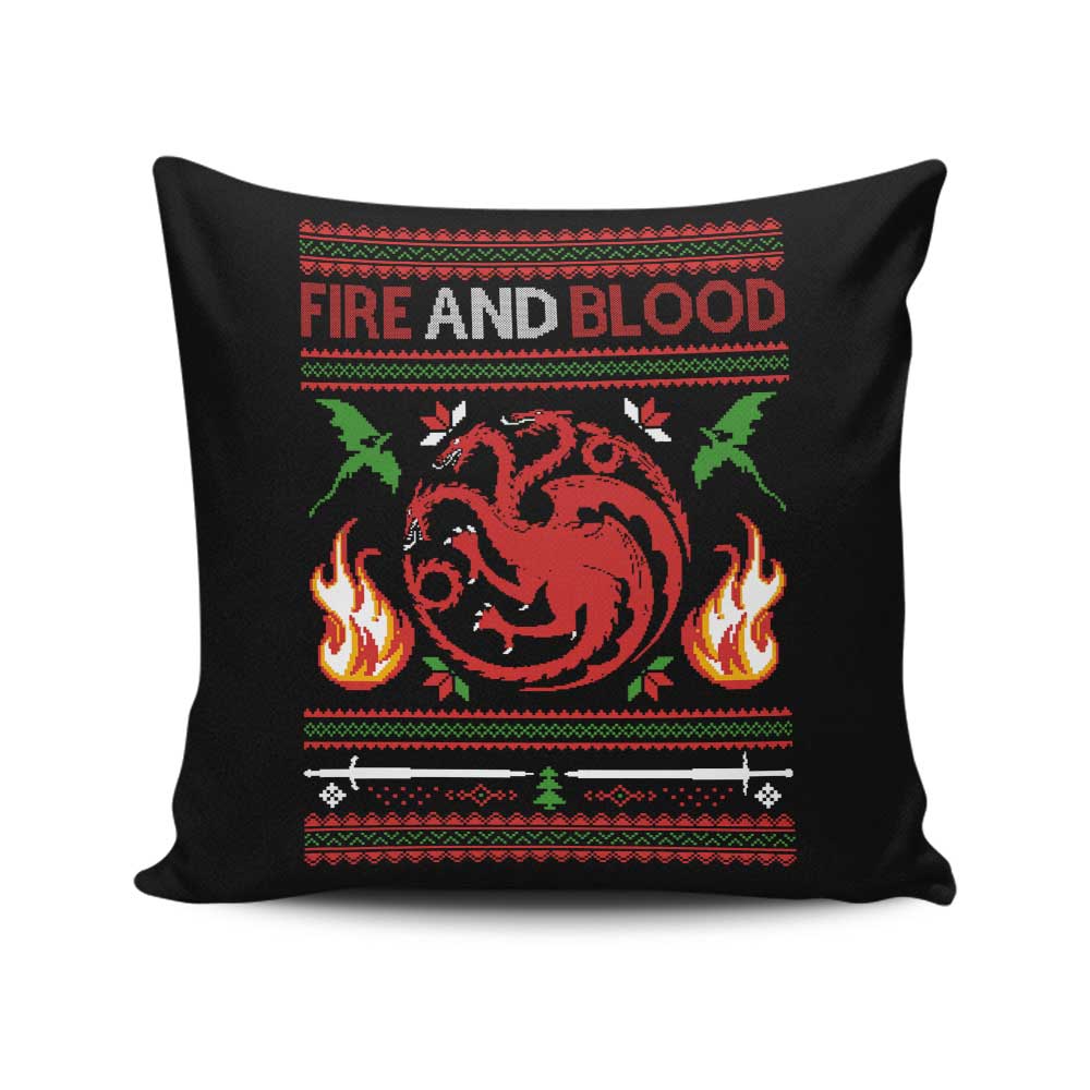 Sweater of Dragons - Throw Pillow