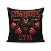 Symbiote Gym - Throw Pillow