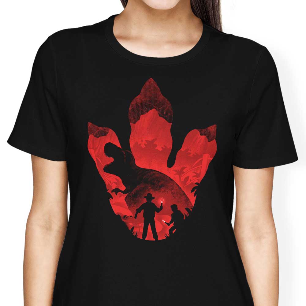 T-Rex Footprint - Women's Apparel