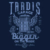 Tardis Garage - Fleece Blanket