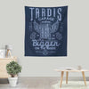 Tardis Garage - Wall Tapestry