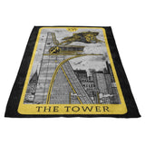 Tarot: The Tower - Fleece Blanket