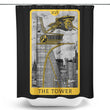 Tarot: The Tower - Shower Curtain