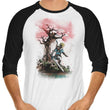 Tears Under the Tree - 3/4 Sleeve Raglan T-Shirt
