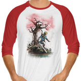 Tears Under the Tree - 3/4 Sleeve Raglan T-Shirt