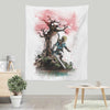 Tears Under the Tree - Wall Tapestry