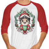 Teerion Christmas - 3/4 Sleeve Raglan T-Shirt