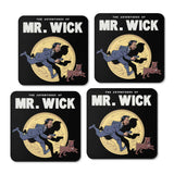 The Adventures of Mr. Wick - Coasters