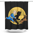 The Adventures of Vault Boy - Shower Curtain