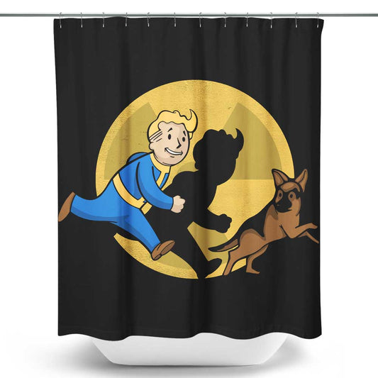 The Adventures of Vault Boy - Shower Curtain