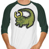 The Alligator King - 3/4 Sleeve Raglan T-Shirt