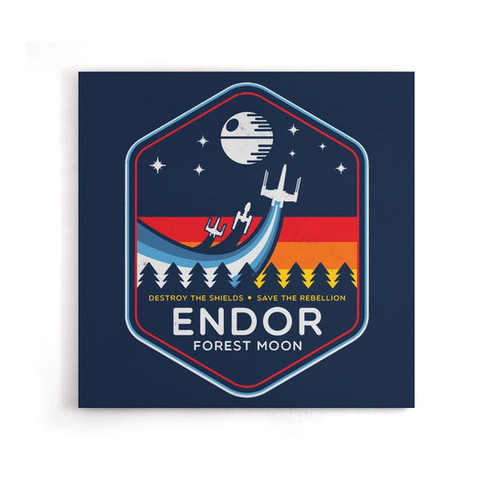 The Battle of Endor - Canvas Print
