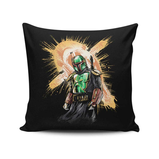 The Bounty Hunter Rises - Throw Pillow
