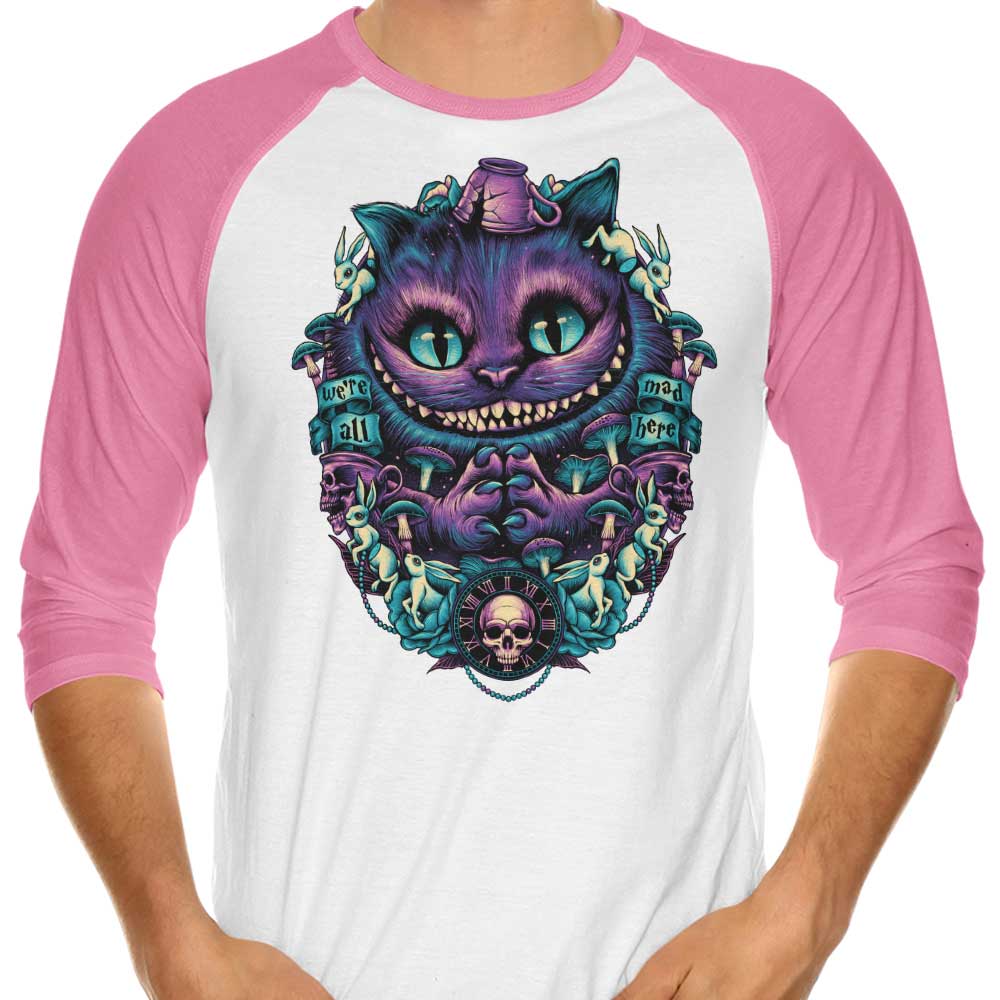 The Cat of Mischief - 3/4 Sleeve Raglan T-Shirt