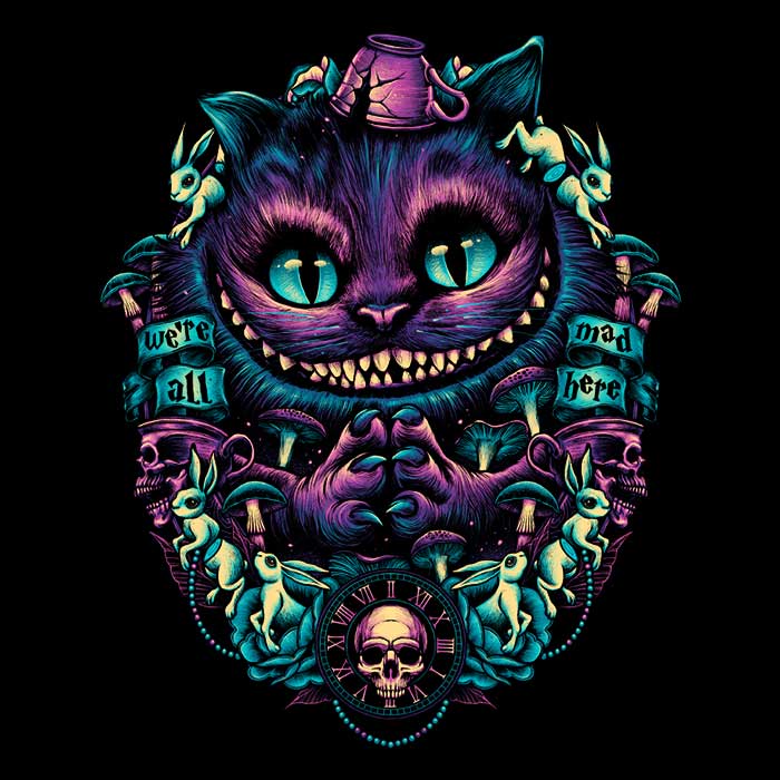 The Cat of Mischief - 3/4 Sleeve Raglan T-Shirt