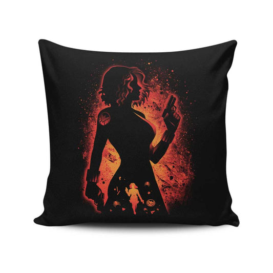 The Charming Black Widow - Throw Pillow