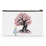 The Cheshire's Tree Sumi-e - Accessory Pouch