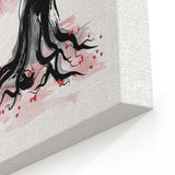 The Cheshire's Tree Sumi-e - Canvas Print