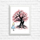 The Cheshire's Tree Sumi-e - Posters & Prints