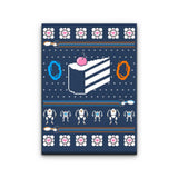 The Christmas Cake is a Lie - Canvas Print