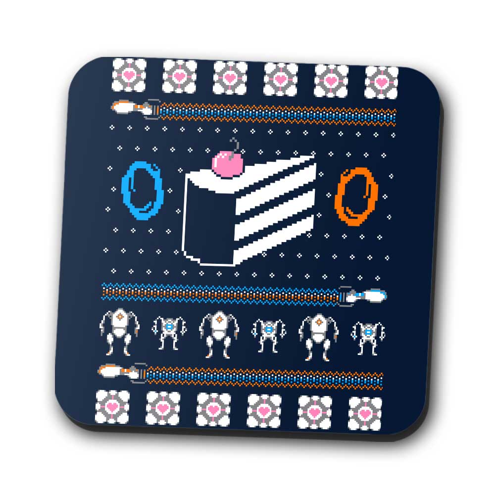 The Christmas Cake is a Lie - Coasters