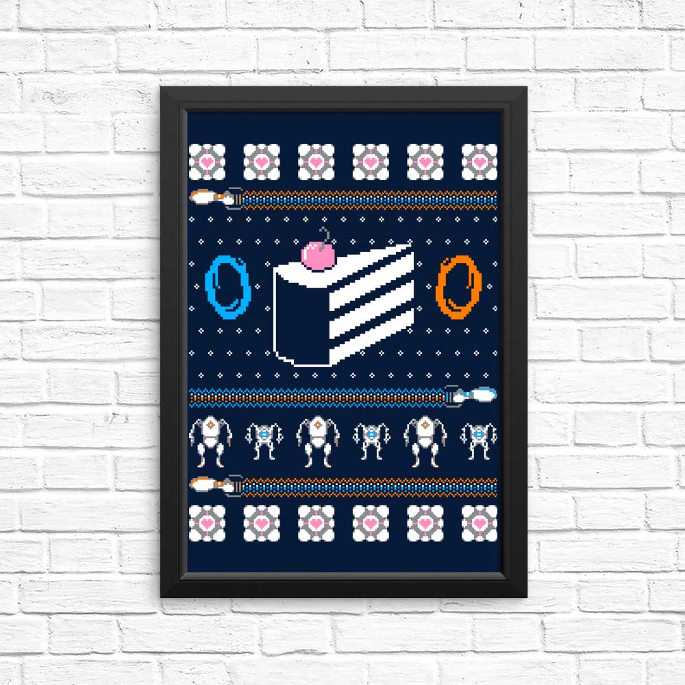 The Christmas Cake is a Lie - Posters & Prints