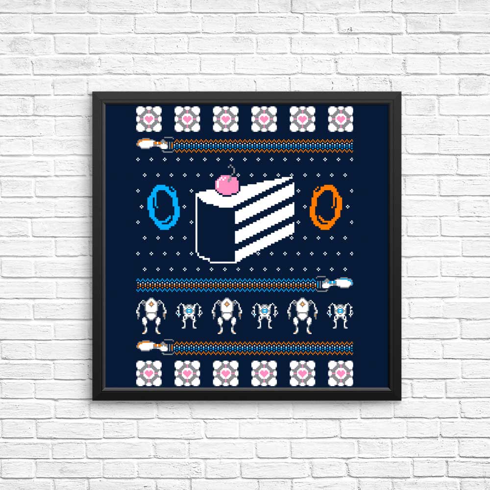 The Christmas Cake is a Lie - Posters & Prints