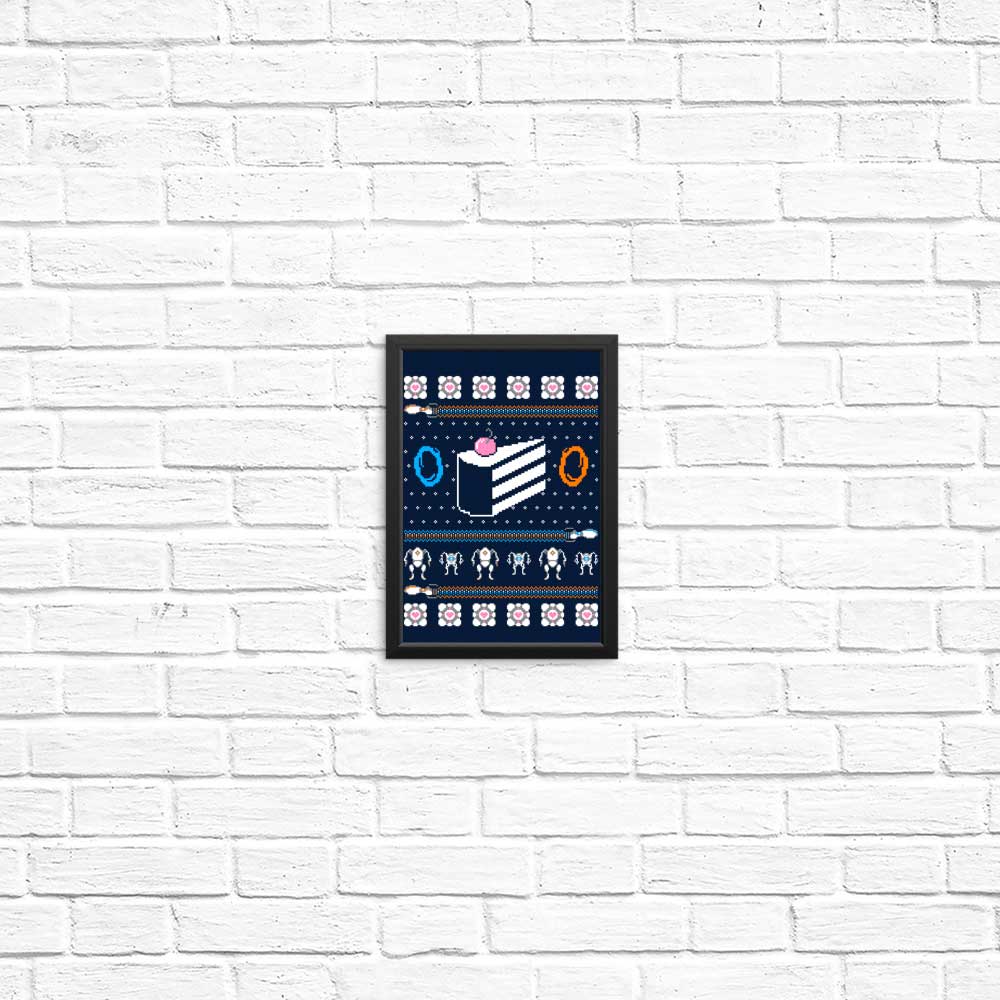 The Christmas Cake is a Lie - Posters & Prints