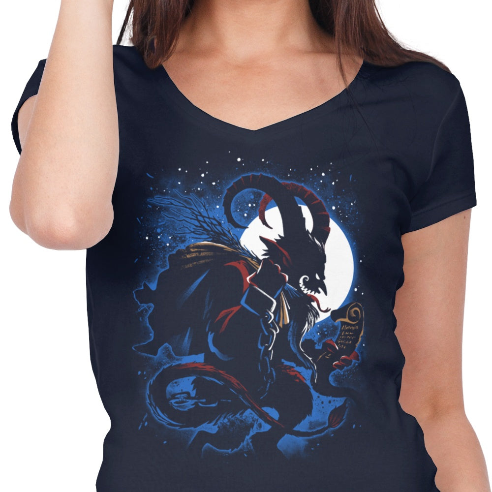 The Christmas Devil - Women's V-Neck